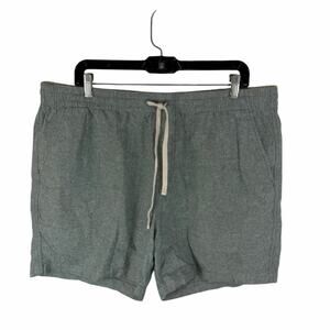 J.Crew Linen Blend Dock Short Sea Green Size XL 5 Inch Inseam